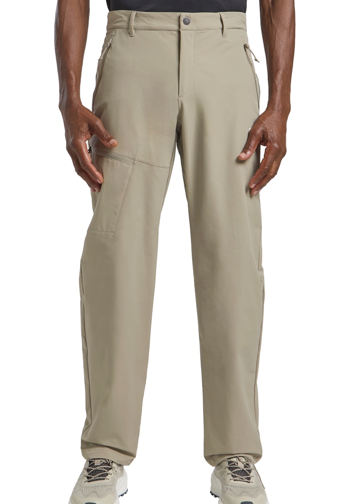 Trekkinghose JACK WOLFSKIN "PICO TRAIL PANTS M", Herren, Gr. 52, Normalgrößen, beige (stone), Oberstoff: 100% POLYESTER; Futter: 100% POLYESTER, Hosen Trekkinghose