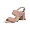 High-Heel-Sandalette HÖGL "Högl Sandalen Veloursleder", Damen, Gr. 38, rosa (powder), Veloursleder, casual, Schuhe