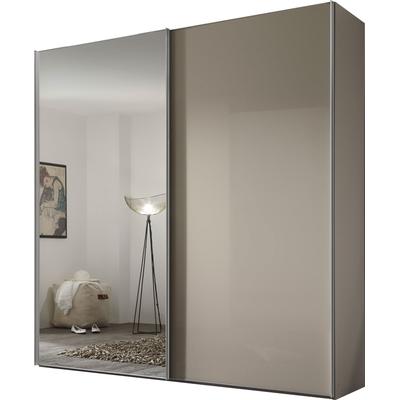 Schwebetürenschrank STAUD "Sonate Rom mit Spiegel, Made in Germany", beige (sandglas), B:200cm H:222cm T:68cm, Holzwerkstoff, Schränke, Mit vier verschiedenen Ausstattungsvarianten Image