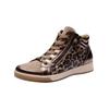 Sneaker ARA "Ara Sneaker Glattleder", Damen, Gr. 41, braun (leopard), Glattleder, casual, Schuhe