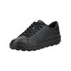 Sneaker GEOX "Geox Sneaker Leder", Damen, Gr. 40, schwarz, Leder, casual, Schuhe