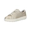 Sneaker GEOX "Geox Sneaker Leder", Damen, Gr. 41, beige (sand), Leder, casual, Schuhe