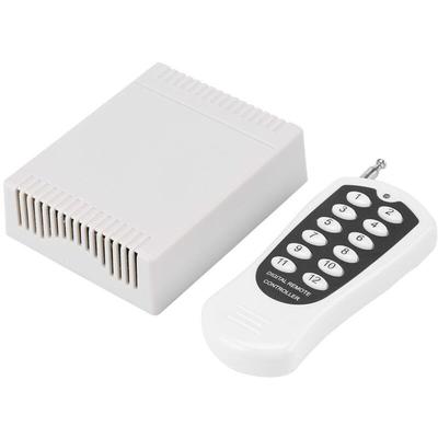 12-Kanal Funkfernbedienung Schalter – 12V DC Relais Empfänger & Sender – Ohne Batterien Image