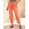 Bequeme Jeans INSPIRATIONEN, Damen, Gr. 44, Normalgrößen, orange (papaya), 97% Baumwolle, 3% Elasthan, unifarben, lang, Jeans