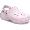 Clog CROCS "Classic Platform Clog", Damen, Gr. 37, rosa, Croslite, casual, Schuhe, mit Warmfutter