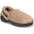 Clog CROCS "Classic Unfurgettable Clog", Damen, Gr. 38, hellbraun, milk chocolate, Croslite, Textil, Fellimitat, casual, Schuhe, Hausschuh, Freizeitschuh mit schwenkbarem Fersenriemen