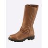 Stiefel, Damen, Gr. 41, braun (camel), Leder, Glattleder, modisch, Schuhe