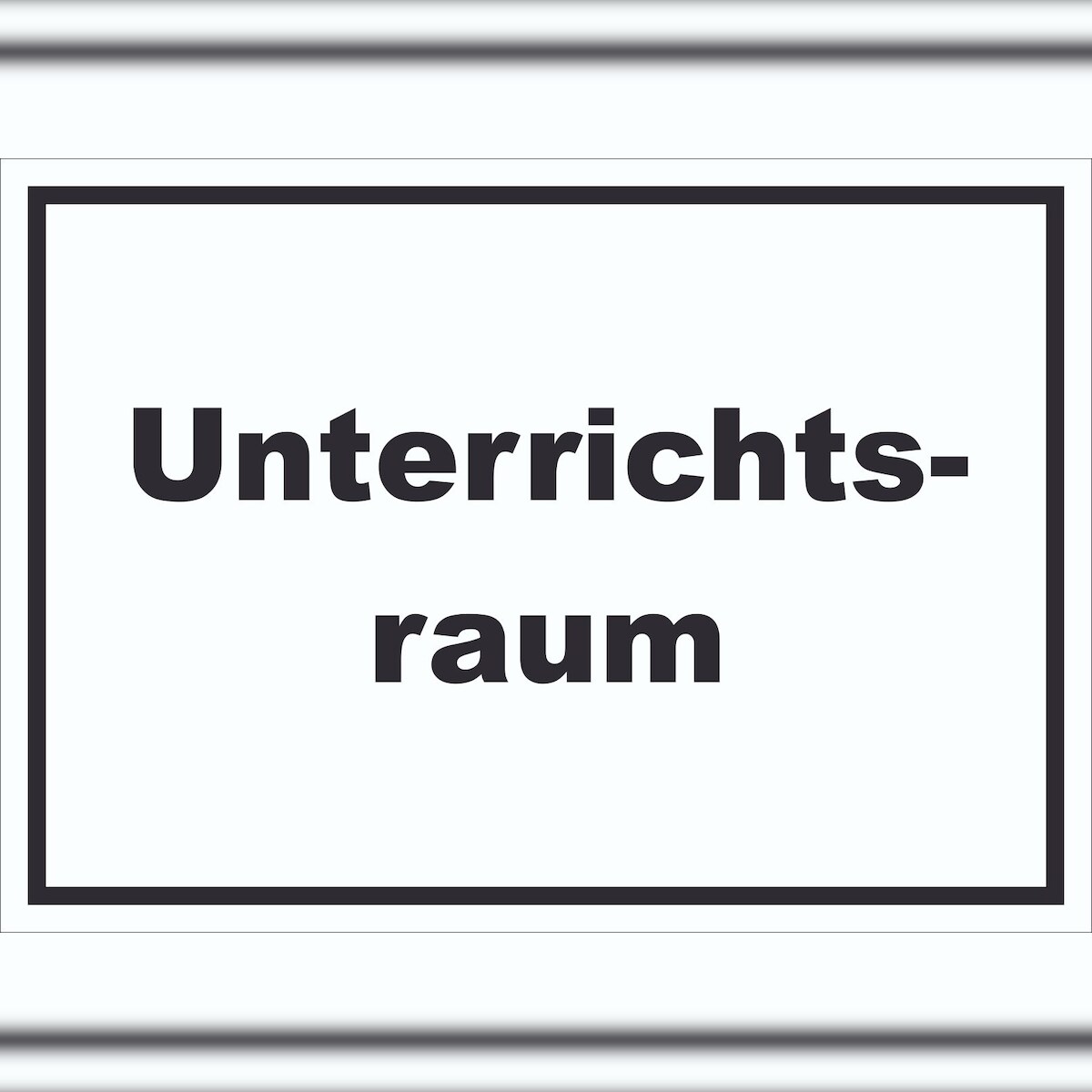 HB-Druck Unterrichtsraum Schild mit Text Schule Schulung waagerecht A2 (420x594mm) Image