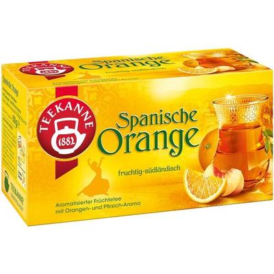 TEEKANNE Früchtetee Spanische Orange 20 Stück Tassenportion Papierkuvert orange Image