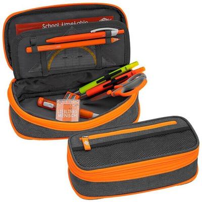 Wedo Schlampermäppchen »NEON Stretch« neonorange/grau grün, 23 cm Image