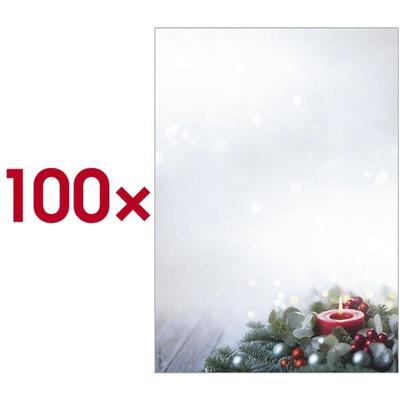 Sigel Weihnachts-Motivpapier Candlelight Cheer DP640 A4 100 Stück mehrfarbig, 21x29.7 cm Image