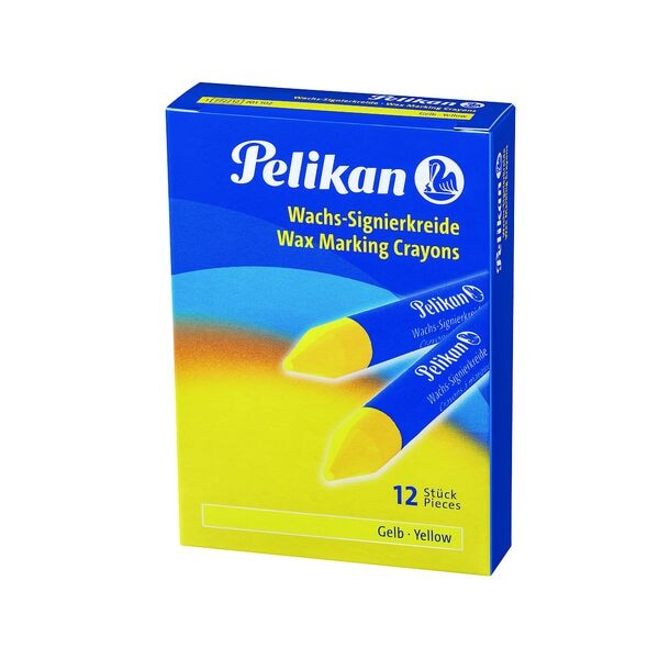 Pelikan Wachs-Signierkreide rund 12er-Pack gelb Image