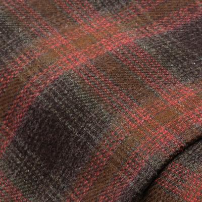 Flanell Karo mit Wolle, lachs/braun Image