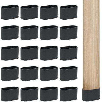 20 Stuhlbeinkappen, Stuhlbeinschoner, Möbelschoner für Möbel Tischbeine - 20 x 40 mm, oval Image