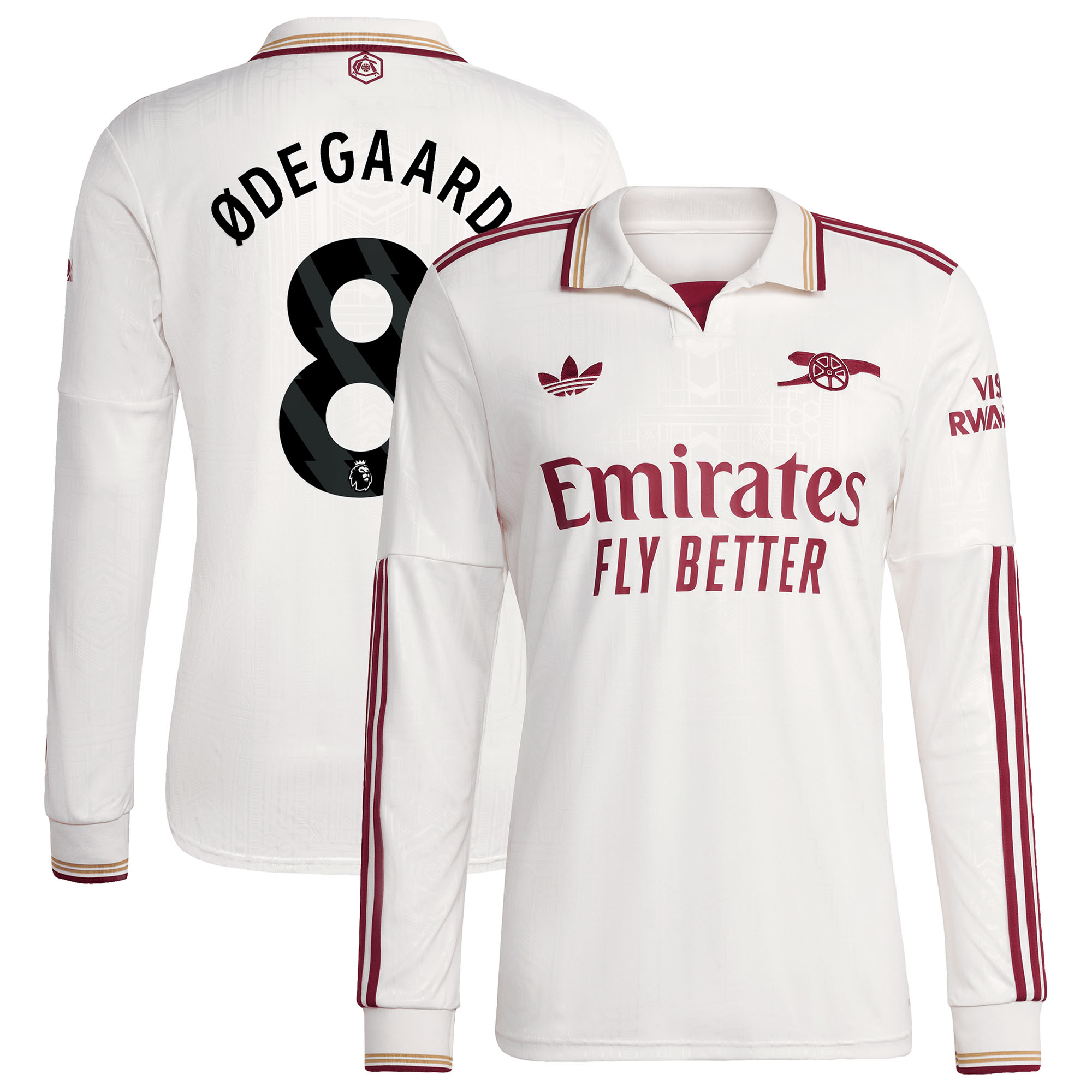 FC Arsenal adidas 2025-26 Ausweichtrikot - Langarm mit Aufdruck Ødegaard 8 Image