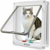 Shmshng - Große Katzenklappe (Außenmaß 28 cm x 24,9 cm), 4-Wege-Verriegelung für Katzen und kleine