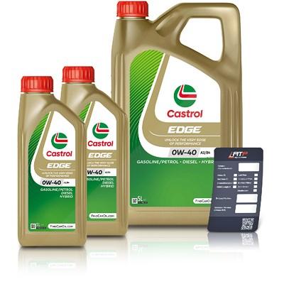 Castrol 7 L EDGE 0W-40 A3/B4 + Ölwechsel-Anhänger [Hersteller-Nr. 15337F] Image