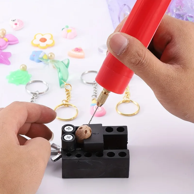 Mini perceuse électrique portative, bricolage, outils de perceuse électrique USB pour la fabrication de bijoux en résine époxy, outil de stylo de gravure artisanal sur bois
