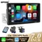 HIPPCRON 1din autoradio Carplay android Auto stéréo multimédia 7 "universel MP5 lecteur Mirrorlink FM USB BT TF carte entrée AUX