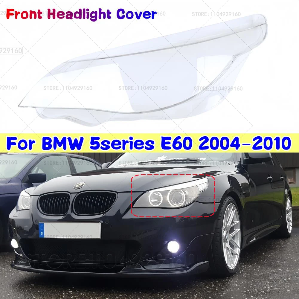 Auto Front Scheinwerfer Abdeckung Für BMW 5er E60 2004-2010 Objektiv Scheinwerfer Transparent Glas Lampenschirm Shell Hohe hochwertige