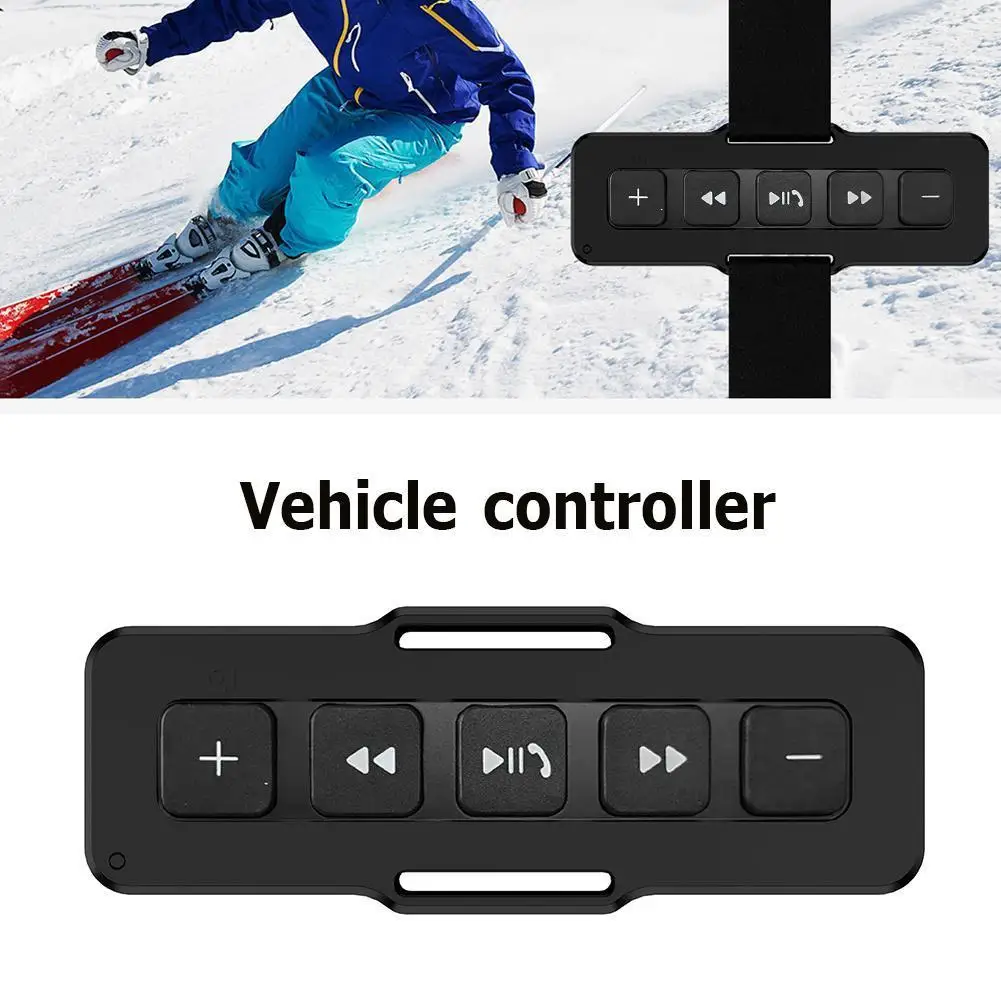 Motorrad/Fahrrad Lenker Media Controller Bluetooth 5,0 5 Tasten Drahtlose Media Taste Wasserdichte Auto DVD Musik Player