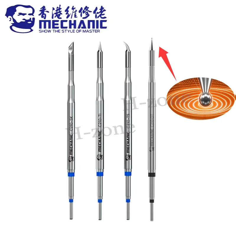 MECHANIC C210 K Lötspitzen Schweißkolbenkopf für JBC Spitze T210 Griff JBC CD-2SD/2SHE Sugon T26 T26D T3602 Lötstation Image