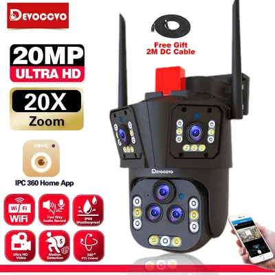 WiFi PTZ Sicherheit Kamera Auto Tracking 20MP Outdoor Wireless Security Cam Farbe Nachtsicht 20X Zoom CCTV Überwachungs Kamera