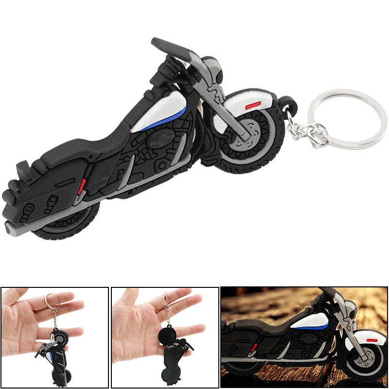 Motorrad Schlüsselanhänger Schlüsselanhänger Schlüsselanhänger Geschenk Zubehör Motorrad Modell Fahrzeug Schlüsselanhänger Gummi Image