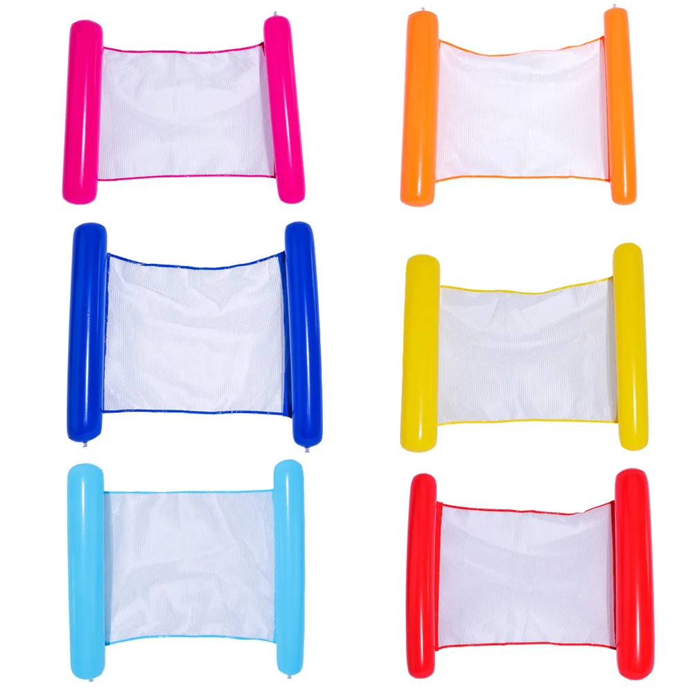 Sommer aufblasbare faltbare schwimmende Reihe Schwimmbad Wasser Hängematte Luftmatratzen Bett Strand Wassersport Lounge Stuhl Float Image