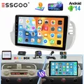 ESSGOO 2 DIN Per Fiat 500 2007-2015 Bianco 9 Pollici Display Touch IPS Carplay Apple Wireless Android Auto Autoradio Lettore Multimediale GPS Navigazione WIFI SWC RDS USB Bluetooth Mirror Link Android