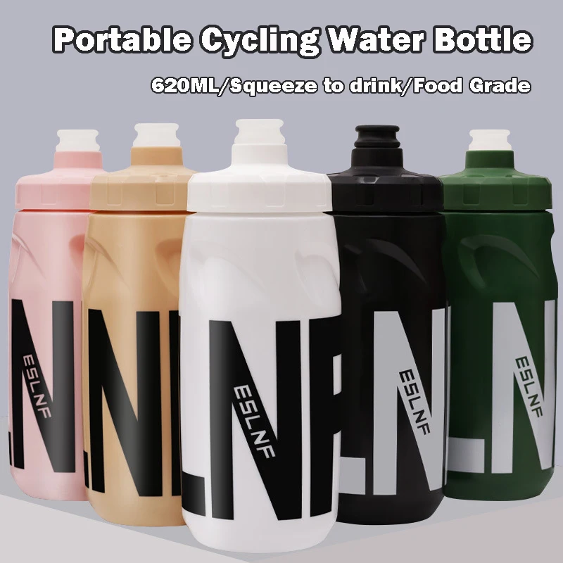 Tragbare 620 ml Wasserflasche Ultraleichte Rennradflasche Lebensmittelqualität PP5 Fahrradflasche Sport Laufen Getränkeflasche Image
