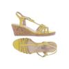 Caprice Damen Sandale, Gr. 39, gelb, Leder