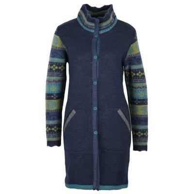 Flomax - Women's Oversize Mantel Rosalia - Wolljacke Gr 44/46 blau Image