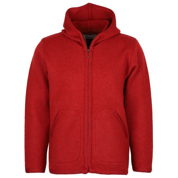 Flomax - Kapuzen Jacke - Wolljacke Gr M rot