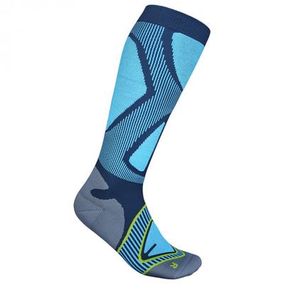 Bauerfeind Sports - Ski Performance Compression Socks - Kompressionssocken 38-40 - S: 31-36 cm | EU 38-40 blau