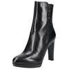 High-Heel-Stiefelette NERO GIARDINI "Nero Giardini Stiefelette Leder/Textil", Damen, Gr. 40, schwarz, Leder, Textil, casual, Schuhe
