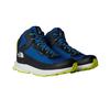 Wanderschuh THE NORTH FACE "Y FASTPACK HIKER MID WP", Gr. 38, hero blau, tnf schwarz, Leder, sportlich, Schuhe, wasserdicht