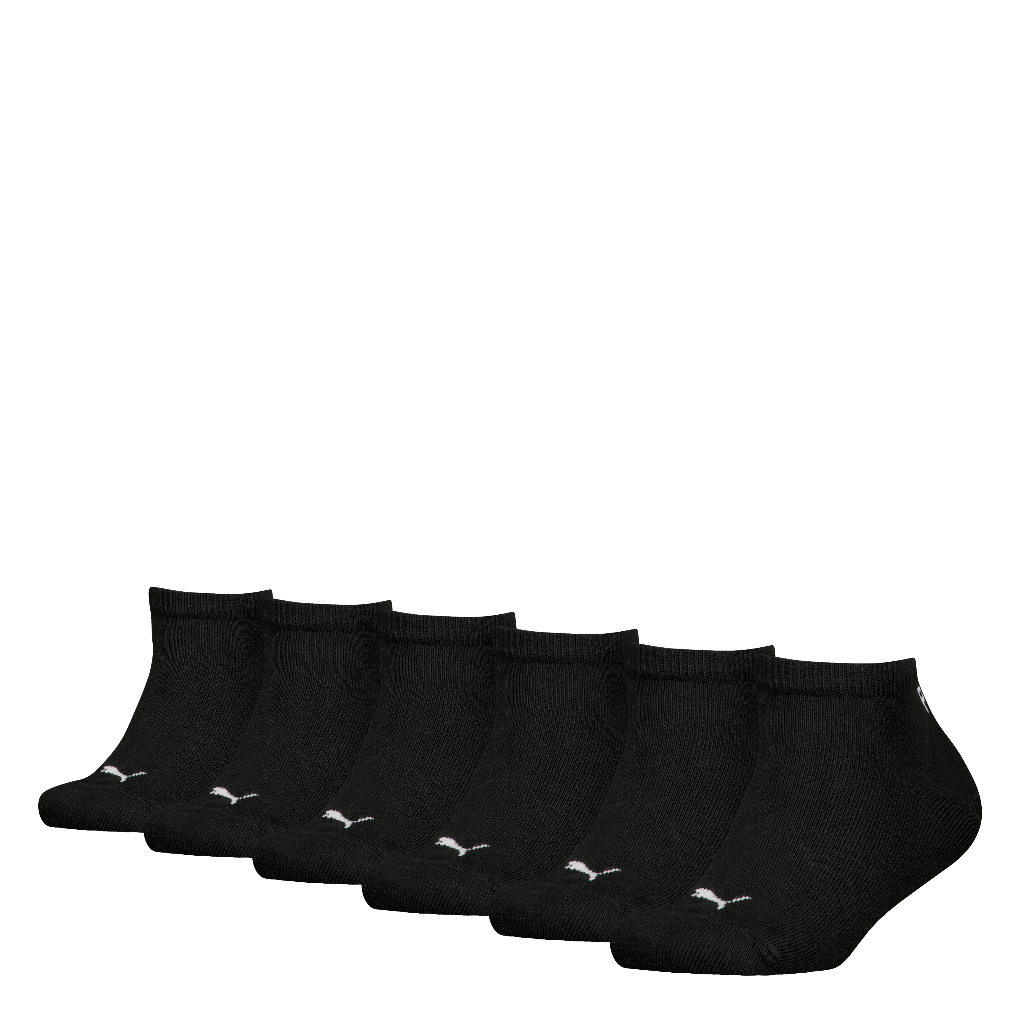 Sneakersocken PUMA "PUMA KIDS PLAIN SNEAKER 6P ECOM", Kinder, Gr. 39-42, schwarz, Baumwollmischung, normal, Socken, mit verstärktem Zehenbereich Image