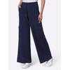 Jerseyhose HEINE, Damen, Gr. 50, Normalgrößen, blau (marine), 50% Modal, 44% Polyester, 6% Elasthan, unifarben, Hosen