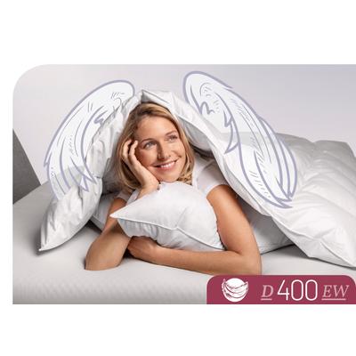 Daunenbettdecke SCHLAFSTIL "D400", weiß, B:240cm L:220cm, Bezug: 100% Baumwolle. Füllung: 90% Daunen, 10% Federn, Bettdecken, hergestellt in Deutschland, allergikerfreundlich Image