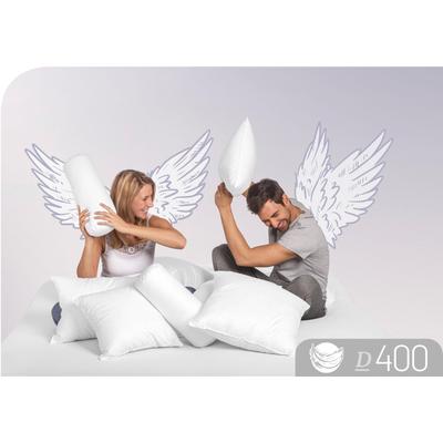 Federkissen SCHLAFSTIL "D400", weiß, B:50cm L:50cm, Bezug: 100% Baumwolle. Meshfutter: 70% Federn, 30% Daunen, Kopfkissen, hergestellt in Deutschland, allergikerfreundlich Image