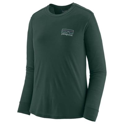 Patagonia - Women's L/S Cap Cool Merino Graphic Shirt - Merinoshirt Gr L grün Image