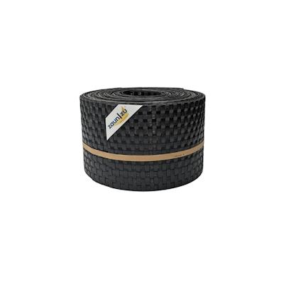 zaun|zu® Sichtschutz Rattan für Doppelstabmatten UV-beständig Schwarz 10x 2,55m Image