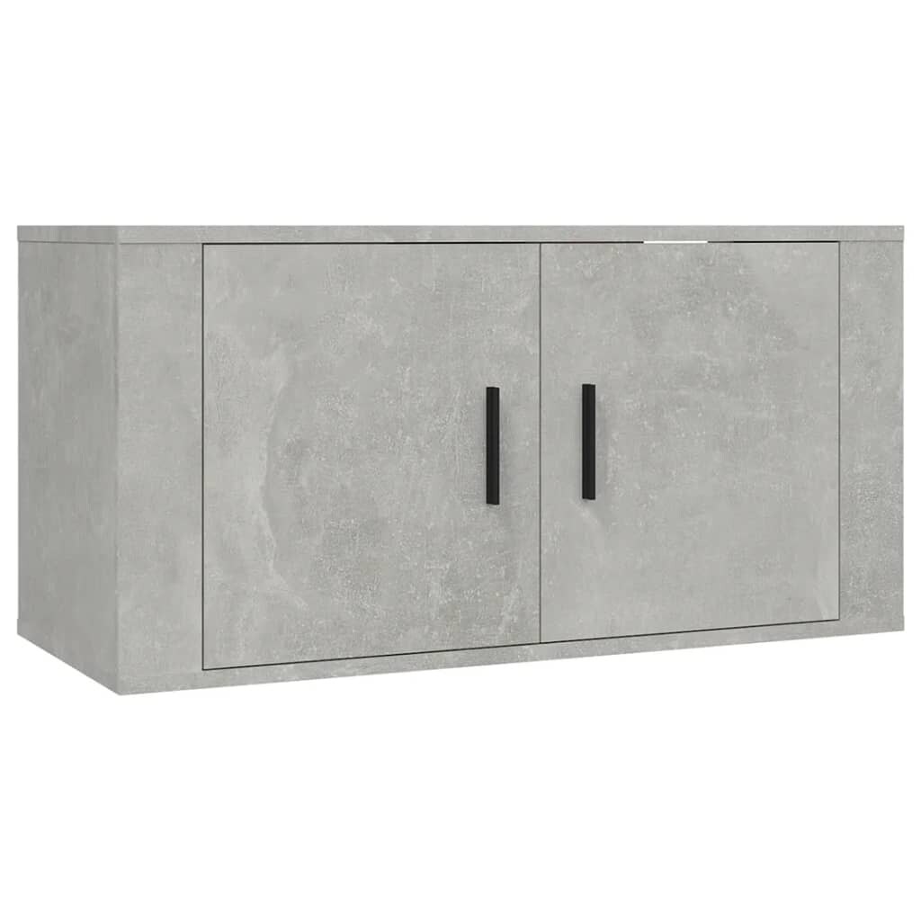 vidaXL TV-Wandschrank Betongrau 80x34,5x40 cm Image