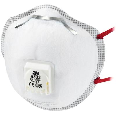 3M - Atemschutzmaske 8833 FFP3NRD b.30xAGW-Wert EN149:2001+A1:2009 10 Stk Image