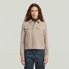 G Star Raw Womens G-star Raw Officer Jacket 3.0 - Beige Viscose - Size Small | G Star Raw Sale | Discount Designer Brands