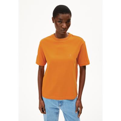 TARJAA T-SHIRT | Heavyweight T-Shirt aus recyceltem Baumwoll Mix - orange (L) Image