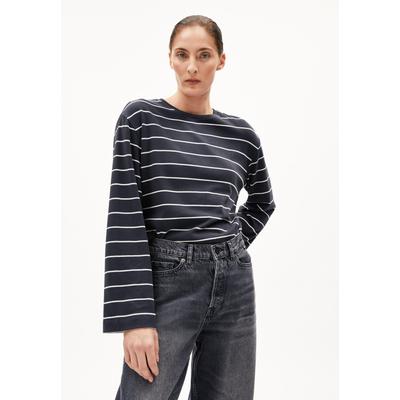 MARYNAA FINE STRIPE - Frauen Loose Fit Longsleeve - mehrfarbig (Größe: M) Image