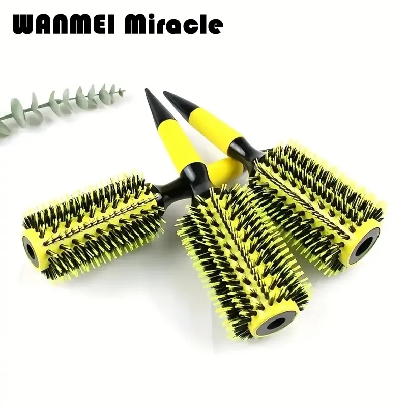 1 stücke Entwirren Aluminium Rohr Roller Haarbürste Heißer Aluminium Rohr Lockiges Haar Roller Haar Pinsel Tragbare Salon Haar Styling kamm Image