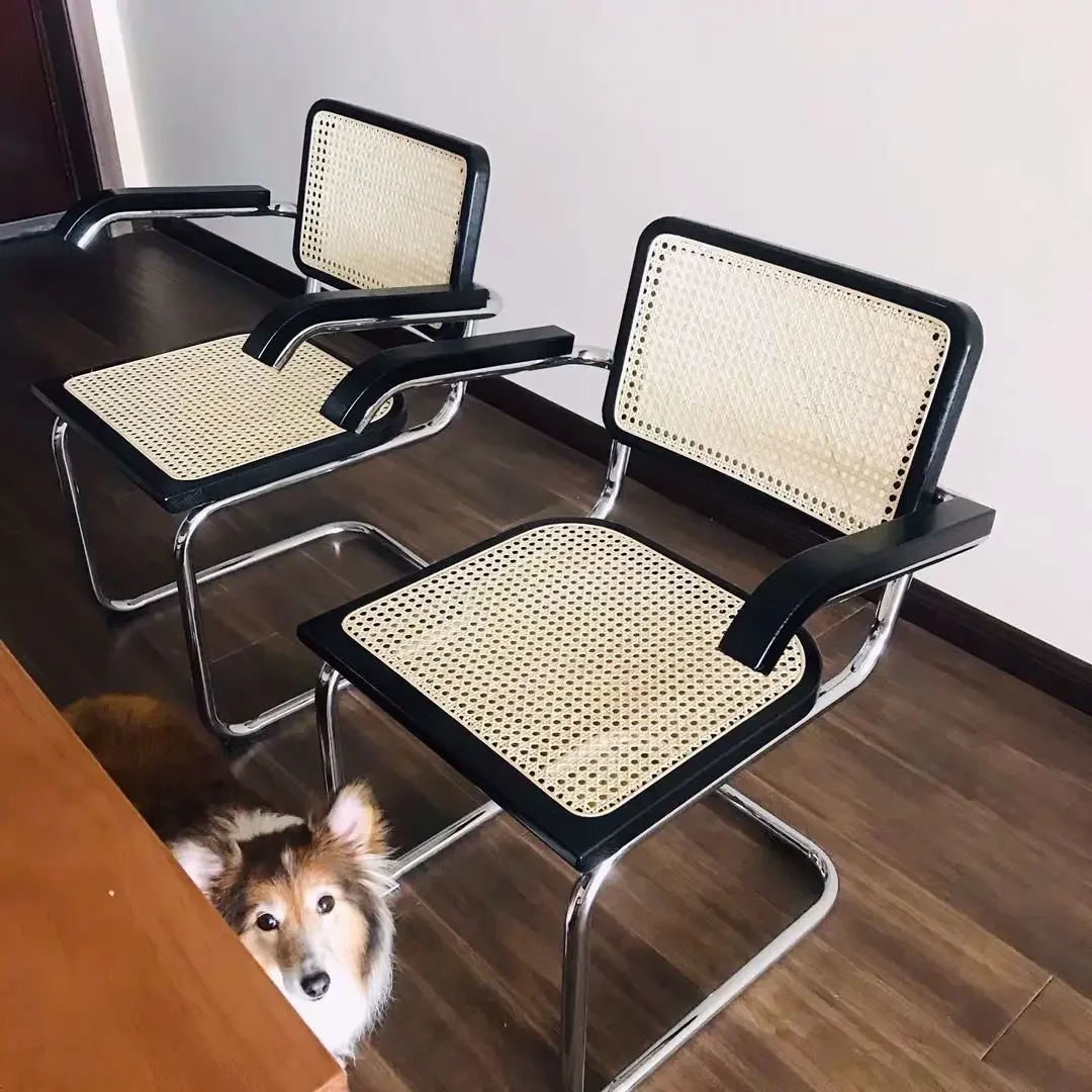 Küche Rattan Nordic Esszimmer Stuhl Cesca Holz Salon Design Ergonomische Esszimmer Stuhl Moderne Luxus Cadeira Home Möbel WK50DC